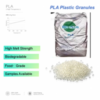 Resin PLA Biodegradable untuk Lembaran Thermoforming Bersertifikasi EN13432, Asam Polilaktat untuk Baki Makanan Segar dan Baki Pembibitan