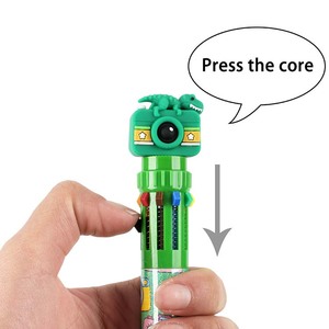 O&Q Nuova Collezione di Penne a Sfera Promozionali alla Moda, Design Kawaii a Forma di Fotocamera, 0.5mm, 10 Colori, Inchiostro Gel per Ufficio - Product Image 3
