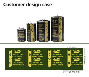 Honclay <span class=keywords><strong>100V</strong></span> 10000uf 35*70mm <span class=keywords><strong>1500UF</strong></span> 4700uF 12000UF chụp trong tụ điện điện phân - Product Image 5