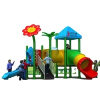 Tobogán Combinado de Plástico de Alta Calidad para Exteriores, Doble Tobogán Pequeño con Diseño de Doctor, para Jardín de Infancia