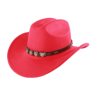 Cowboy Hat Fashion Wide Brim Wool Blend Sun Protection Outdoor Wear Artistic Retro Style Spring 2025 - Product Image 5