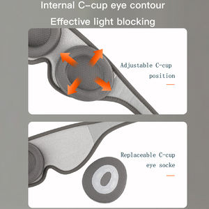 Mascherina per occhi oscuranti regolabile 3D sagomata maschera per gli occhi per gli uomini e le donne hanno dormito meglio con il prodotto per la cura personale - Product Image 5