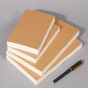 Carnet de croquis A5/B5 rétro à couverture rigide, écologique, 100 feuilles, super épais, vierge, pour peinture et dessin, en papier kraft – Vente en gros promotionnelle - Product Image 2