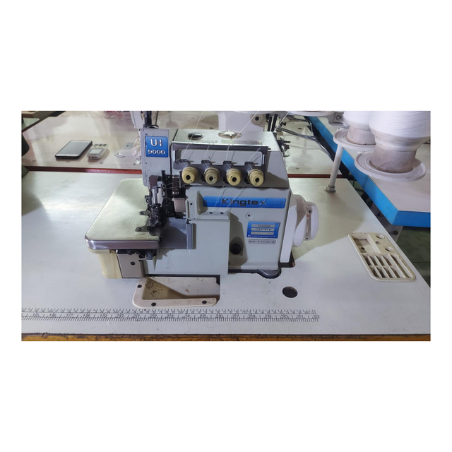 2024 Kingtex UH9000 ultra High Speed Overlock Sewing Machine 4 Thread Automatic Industrial Overlock Sewing Machine