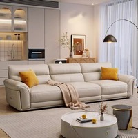Italienisches Modernes Sofa-Set Nordische Kunst Leder Minimalistisch Stoff Luxuriöse Wohnzimmermöbel Sofas mit ROHS CE IOS9001