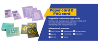 Cartes de remerciement personnalisées pour petites entreprises, noires mates, avec estampage à chaud rouge