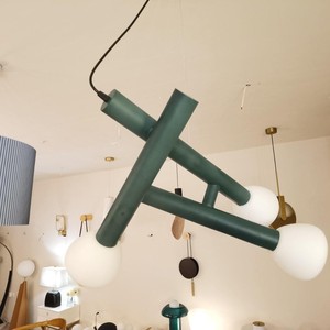 Luminaire suspendu moderne à trois têtes LED E27 avec interrupteur, éclairage domestique, design allongé - Product Image 3