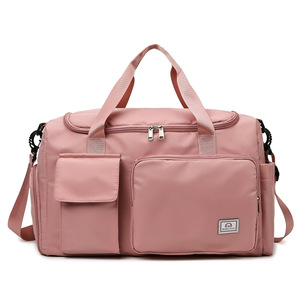 Fitness Bag Large Capacity 20-35L Waterproof Gym Travel Duffel Unisex Solid Color Spring 2023 - Product Image 4