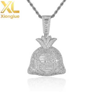 Miss Jewelry Hiphop Fashion Nouveau Pendentif Sac à Main Personnalisé Plaqué Or 18 carats avec Zircons Cubiques - Product Image 5