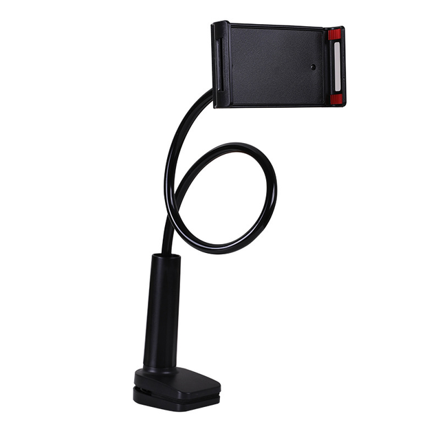 Mobile Phone Holder with Handle Flexible Long Arm Gooseneck Holder Mounting Clamp Suitable for Office Bed Desktop