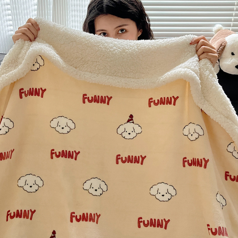 Fun Dog - Couverture en laine d'agneau