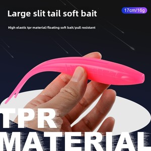 17cm/16G mềm cá mồi TPR nhựa Worm mồi cho thuyền biển câu cá hiệu quả nổi thu hút cho Marlin loài - Product Image 4
