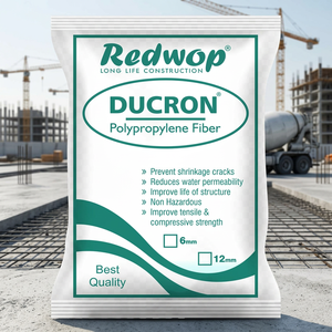 Fibre de polypropylène Ducron 100 % pure pour le renforcement du béton et du mortier, contrôle des fissures, réduction de la rétrécissement, résistance améliorée 1 - Product Image 1