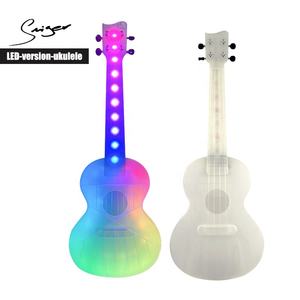 <span class=keywords><strong>Ukeleles</strong></span> Eléctricos con Iluminación LED para Conciertos, Diseño Personalizado, Fabricación en China, con Cuerpo Transparente - Product Image 1