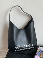 Anpassbares Logo Tasche 2026 Trendige Damen Kunstleder Hobo-Tasche Große Kapazität Unterarm-Schultertasche Großhandel