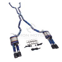 Pour BMW M5 E60 E61 M6 E63 E64 S85 5.0L Performance, échappement Catback en alliage de titane de 1,5 mm avec système Valvetronic, fixation directe par boulons
