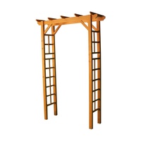 Meilleure vente patio serre arc de mariage arche en bois d'extérieur arche de jardin