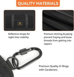 Free sample Super <b>Tool</b> Roll <b>Bag</b> -Large Wrench Roll <b>Tool</b> Roll up <b>Bag</b> Handy Small <b>Tools</b> <b>Tote</b> Carrier Camping Organizer Car Back - Product Image 5
