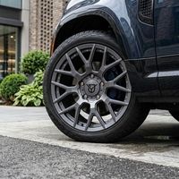 Jantes forgées sur mesure en deux parties, finition bronze canon, à 5 branches, de 17 à 24 pouces, entraxes 5x112, 5x114.3, 5x120 pour Toyota Highlander et Honda Pilot