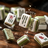 Juego de Mahjong Americano Mini de Edición Limitada para Halloween, Fichas de Acrílico Sólido con Bloques de Color, Venta al por Mayor, Regalo Promocional para Días Festivos