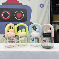 Gourde portable pour enfants de 800 ml, grande capacité, sans BPA, réutilisable, avec paille, pour les voyages