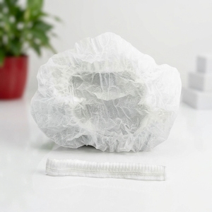 Bonnet jetable en PP non tissé de haute qualité pour l'industrie <span class=keywords><strong>alimentaire</strong></span> et médicale, avec une bonne élasticité et un port confortable - Product Image 1