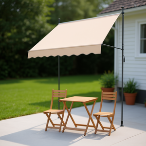 Toldo Retráctil de 78.7 Pulgadas de Profundidad x 47.2 Pulgadas de Ancho, Marco de Aluminio, Operación Manual, Diseño de Brazo Plegable para Patio - Product Image 2