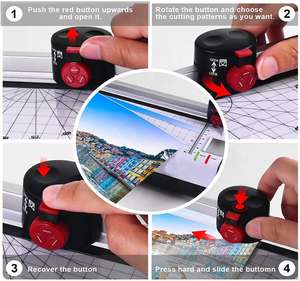 Plastifieuse à pochettes chaudes/froides 6 en 1 A3/A4 avec coupe-coins pour bureau/école/photo/<span class=keywords><strong>document</strong></span> - Product Image 5