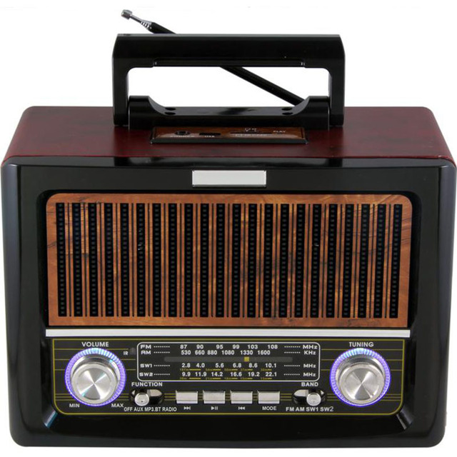 Antique Retro remote control old vintage Radio earphone jack music player Retro Radio