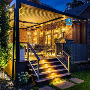 Dulce Hogar Jardín Gazebo Pérgola Patio <span class=keywords><strong>Villa</strong></span> Piscina Dosel Invernadero Pabellón Cocheras Cubiertas Aluminio Pérgola Turquía - Product Image 4