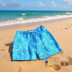 Costume da bagno da uomo Buonic con motivo a squalo blu, pantaloncini da surf ad asciugatura rapida M L XL XXL, abbigliamento estivo da spiaggia - Product Image 3