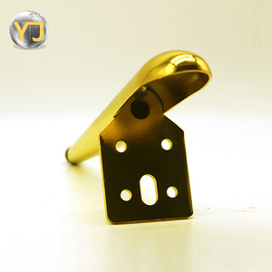 Gold Plated Furniture <b>Legs</b> 150mm Heavy Duty <b>Sofa</b> Support Industrial Design - Product Image 2