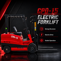 Chariot élévateur électrique compact de 1,5 tonne à prix compétitif, chariot élévateur à batterie électrique à vendre en Chine