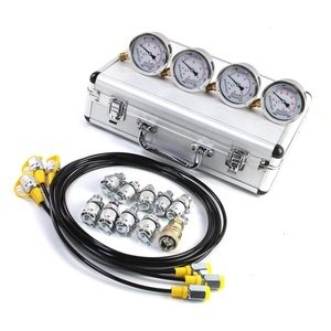Hydraulische Drukpers Testtool 4 Gauge 3 Testslangen 10 Koppelingen 1 Aluminium Behuizing Voor Rups Cat/Case/<span class=keywords><strong>John</strong></span> <span class=keywords><strong>Deere</strong></span> - Product Image 4
