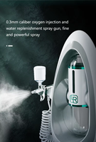 Appareil de beauté à jet d'eau et d'oxygène, machine portable d'hydrodermabrasion par aspiration faciale, instrument de nettoyage de la peau pour usage commercial