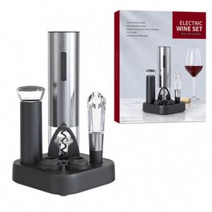 Sacacorchos Eléctrico Recargable Inalámbrico Automático de Acero Inoxidable ABS, Juego de Regalo, Abridor de Botellas de Vino con Luz LED, Logotipo Personalizado OEM MT4 - Product Image 4