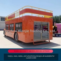 Bus à deux étages multifonctionnel, mobile et personnalisable, pour la vente de nourriture, camping-car pour café, usage commercial, marché nocturne, camping