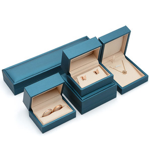 Caja de Joyería de Cuero PU de Lujo con Logotipo Personalizado al por Mayor para Anillos, Pendientes, Colgantes, Pulseras, Collares, Cajas de Almacenamiento para Regalos - Product Image 4