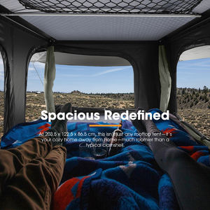 सैन हिमा ने वाटरप्रूफ शिविर लगाने वाले टेंट एल्यूमीनियम हार्डशेल कार छत टेंट प्रीमियम हार्ड शेल रूफ टॉप टेंट - Product Image 4