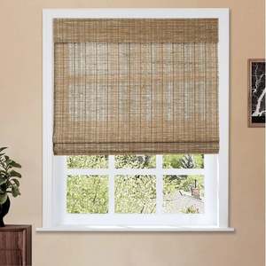 Persianas Verticales de Bambú y Yute de Alta Calidad, Tejidas, con Protección Solar, Diseño Art <span class=keywords><strong>Deco</strong></span> Personalizado, Impermeables, para Hogar, Oficina, Hotel, Restaurante - Product Image 2