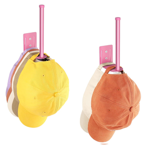 <span class=keywords><strong>Organisateur</strong></span> de chapeaux multifonctionnel en aluminium pour casquettes de baseball, <span class=keywords><strong>organisateur</strong></span> de vêtements mural <span class=keywords><strong>à</strong></span> un niveau, gain de place, outils pour la maison - Product Image 2