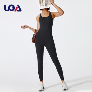 Body elástico con sensación desnuda para mujer, Ropa de baile de Ballet con cuello en U, mono de Yoga para culturismo y espalda cruzada - Product Image 6