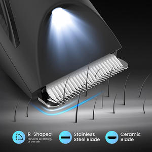 Recortadora doble, recortadora de vello corporal eléctrica lavable para hombres, depiladora, afeitadora corporal, Kit de aseo para <span class=keywords><strong>Barba</strong></span> - Product Image 2