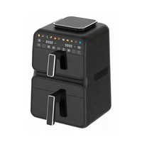 Nouvelle Friteuse à Air Électrique Double Panier 2026 Chauffage Rapide Contrôle Numérique Intelligent IA 4.5L+6.5L Économe en Énergie Sans Huile
