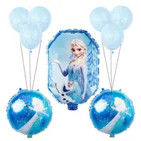DJTSN 1 सेट गोद भराई लड़की पन्नी गुब्बारे जमे हुए राजकुमारी एल्सा अन्ना गुब्बारा जन्मदिन की पार्टी सजावट बच्चों के खिलौने globos