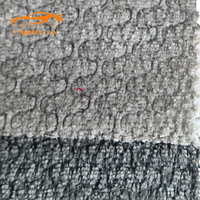 100% Poliester Tahan Aus Kain Rajut Batik Tricot Laminasi HDPE untuk Pelapis Sofa Ketahanan Warna Tinggi Berat Sedang