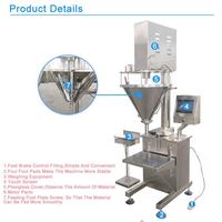 Machine de dosage de poudre semi-automatique, ligne de remplissage et de bouchage à vis sans fin, remplisseur automatique de poudre à vis sans fin