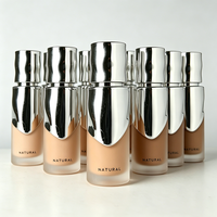 Nouveau fond de teint raffermissant infusé d'essences, fini satiné soyeux, logo personnalisé, luxe, longue tenue, imperméable et mat, maquillage pour le visage