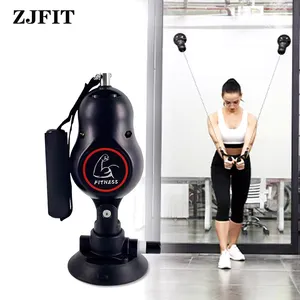 ZJFIT direnci elastik bantlar çekme halatı Pully makinesi kaymaz ev egzersiz ekipmanları Fitness duvar kasnak halat eğitmen
