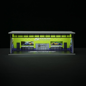 Cool <span class=keywords><strong>Hobby</strong></span> Modello 1/64 Parcheggio con Luci, Diorama di Parcheggio Auto, Scena Decorativa Simulata - Product Image 2